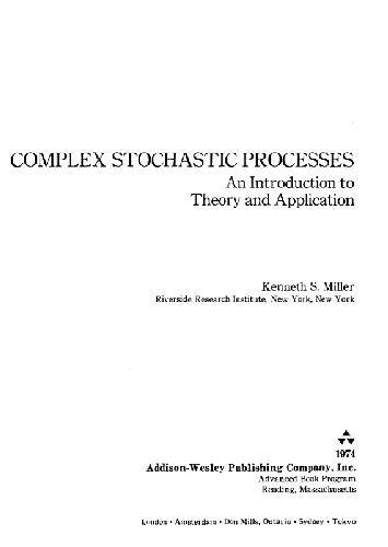 Book Complex stochastic processes: an introduction to theory and application free