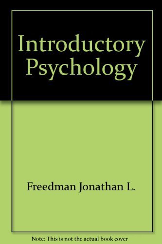 Book Introductory psychology free