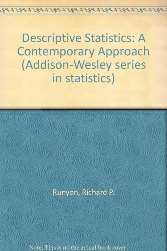 Book Descriptive Statistics: A Contemporary Approach (Micro Computer Books) free