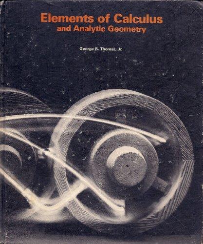 Book Elements of Calculus and Analytic Geometry free