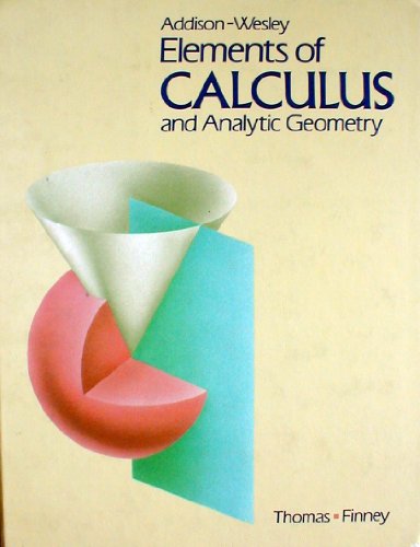 Book Elements of Calculus and Analytic Geometry (Addison-Wesley Secondary Mathematics Series) free