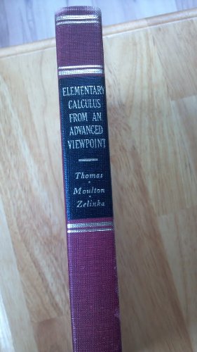 Book Elementary Calculus from an Advanced Viewpoint free