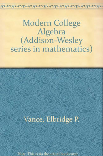Book Modern College Algebra free