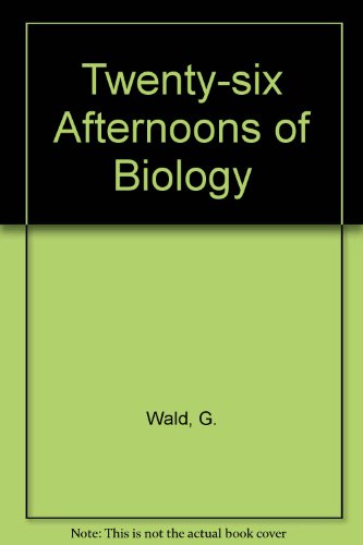 Book Twenty-six Afternoons Of Biology: An Introductory Laboratory Manual (addison-wesley Series In Biology) free