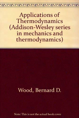 Book Applications of Thermodynamics free