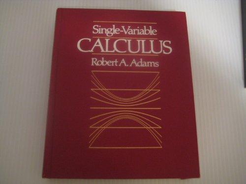 Book Single-Variable Calculus free