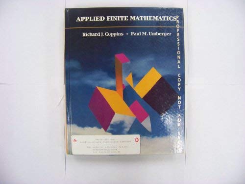Book Applied Finite Mathematics free