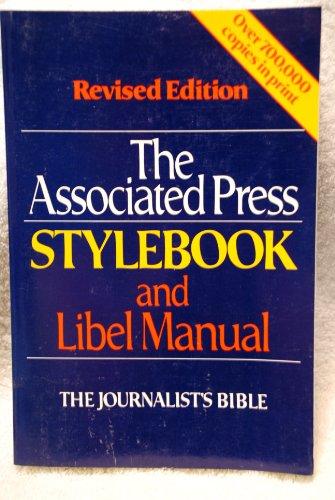 Book The Associated Press Style Book And Libel Manual: With Appendixes On Photo Captions, Filing The Wire free