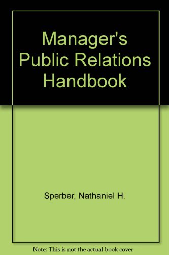 Book Manager's Public Relations Handbook free