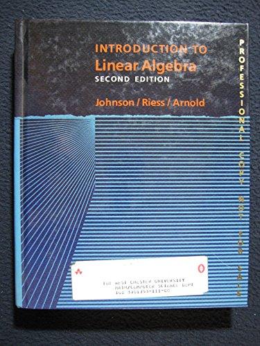Book Introduction to linear algebra free