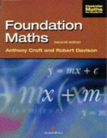 Book Foundation Maths (Essential Maths for Students) free