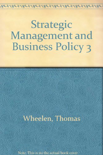 Book Strategic Management and Business Policy 3 free