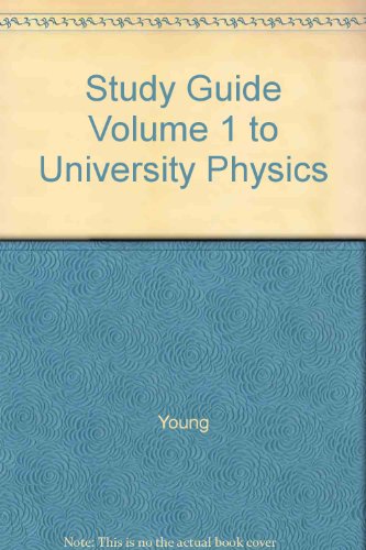 Book University Physics Study Guide Volume 1 free