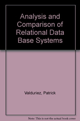 Book Analysis and Comparison of Relational Database Systems free
