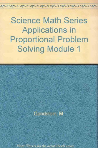 Book Science Math Series Applications In Proportional Problem Solving Module 1 free