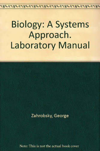 Book Biology: A Systems Approach, Laboratory Manual, Teacher's Edition free