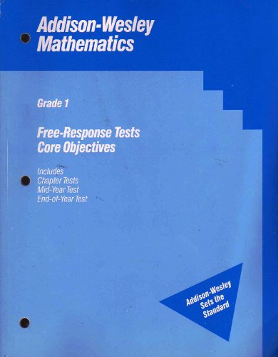 Book Free-response Tests Core Objectives free