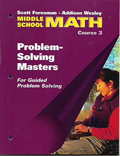 Book Problem-Solving Masters for Guided Problem Solving (Middle School Math: Course free