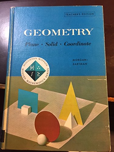 Book Geometry Plane Solid Coordinate [Teacher's Edition] free