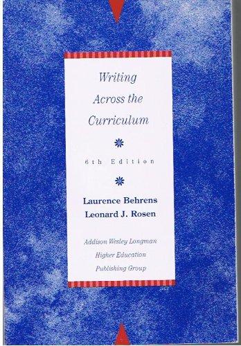 Book Custom Reduction of Behrens/Rosen Writing and Reading Across the free