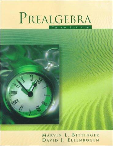 Book Prealgebra (3rd Edition) free