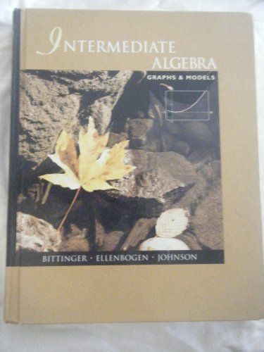 Book Intermediate Algebra: Graphs And Models free
