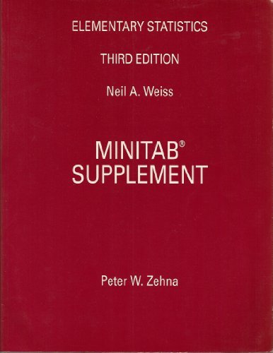 Book Elementary Statistics: Minitab Supplement free