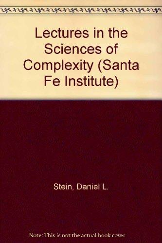 Book Lectures In The Sciences Of Complexity (SANTA FE INSTITUTE STUDIES IN THE SCIENCES OF COMPLEXITY LECTURES) free