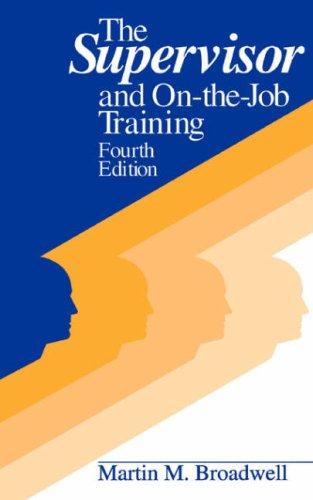 Book The Supervisor And On-the-job Training: Fourth Edition free