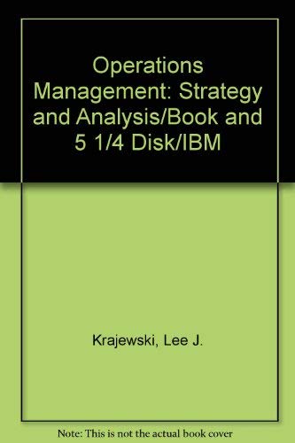 Book Operations Management: Strategy And Analysis free