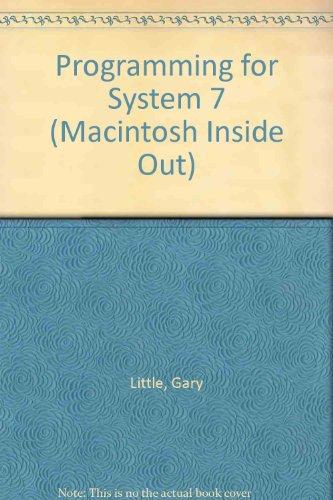 Book Programming For System 7 (macintosh Inside Out) free