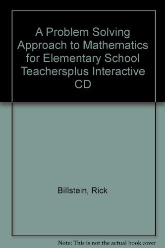 Book Problem Solving Approach to Mathematics for Elementary School Teachers Plus Interactive CD, A (7th Edition) free
