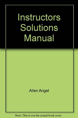 Book Instructors Solutions Manual free