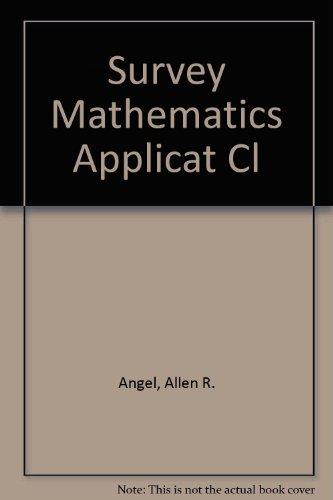 Book Survey Mathematics Applicat Cl free