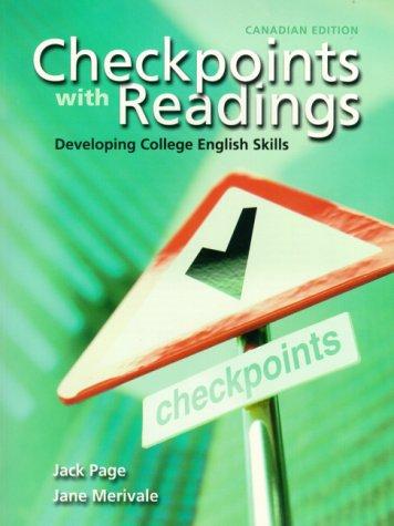 Book Checkpoints with Readings: Developing College English Skills, Canadian Edition free