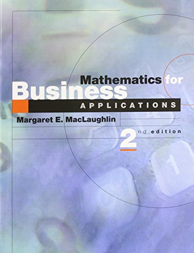 Book Mathematics for Business Applications (2nd Edition) free
