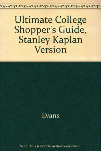 Book Ultimate College Shopper's Guide, Stanley Kaplan Version free