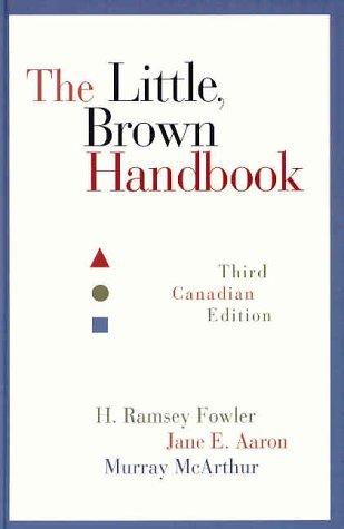 Book Little, Brown Handbook, The, Third Canadian Edition free