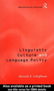 Book Linguistic Culture And Language Policy free