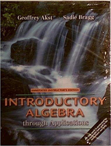 Book Introductory Algebra: Through Applications, Annotated Instructor's Edition free
