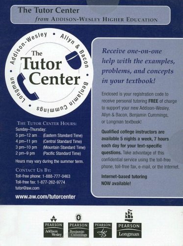 Book Stand-alone Access Code Tutor Center free