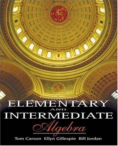 Book Elementary and Intermediate Algebra free