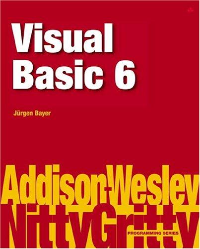 Book Nitty Gritty Visual Basic 6 free