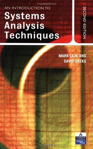 Book An Introduction to Systems Analysis Techniques (2nd Edition) free