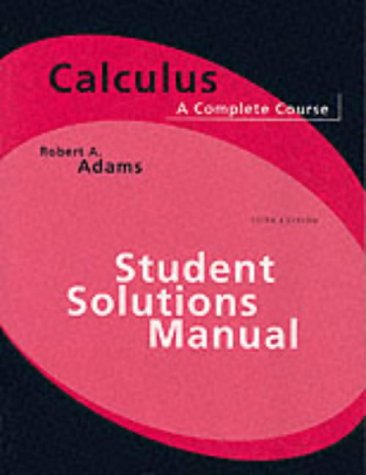 Book Student Solutions Manual for Calculus: A Complete Course free