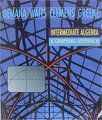 Book Intermediate Algebra : A Graphing Approach free