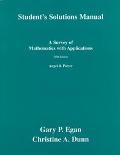 Book Student's Solutions Manual - A Survey of Mathematics With Applications: free