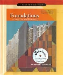 Book Foundations of Algebra and Geometry: An Integrated Approach, Teacher's Edition free