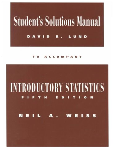 Book Student Solutions Manual to Accompany Introductory Statistics free