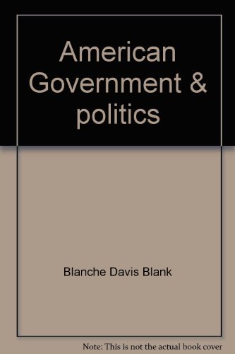 Book American Government & politics;: A critical introduction free